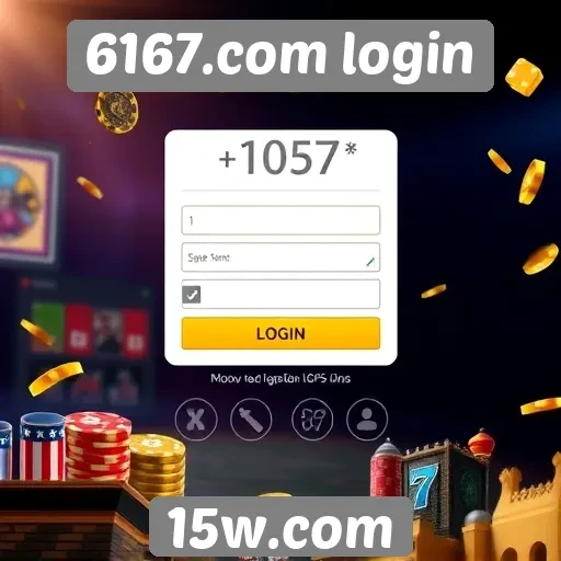 Como acessar a área de login do 6167.com