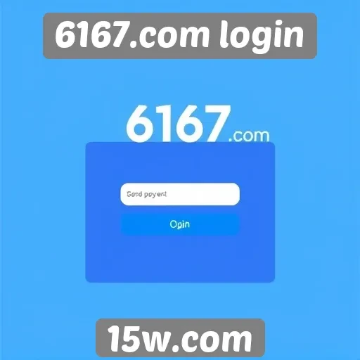 Análise da plataforma de login do 6167.com
